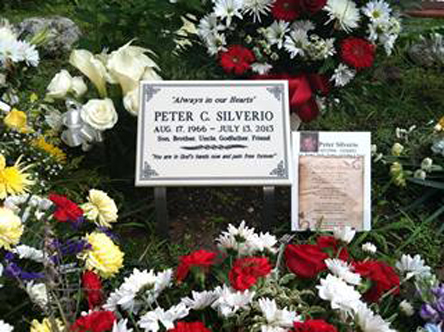 Peter Silverio Memorial plaque